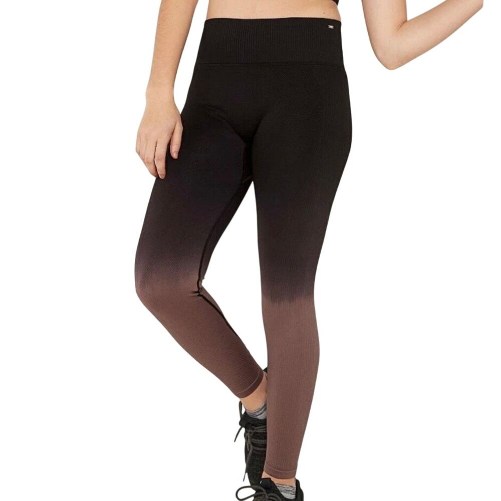 Victorias Secret PINK Active Dip Dye Seamless High Rise Crop Leggings Size XS